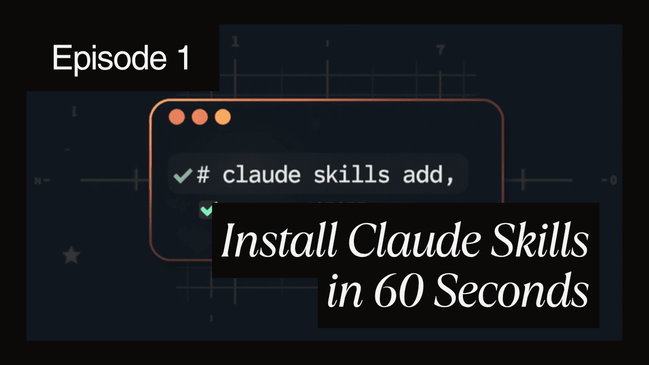 How to install Claude Code skills in 60 seconds